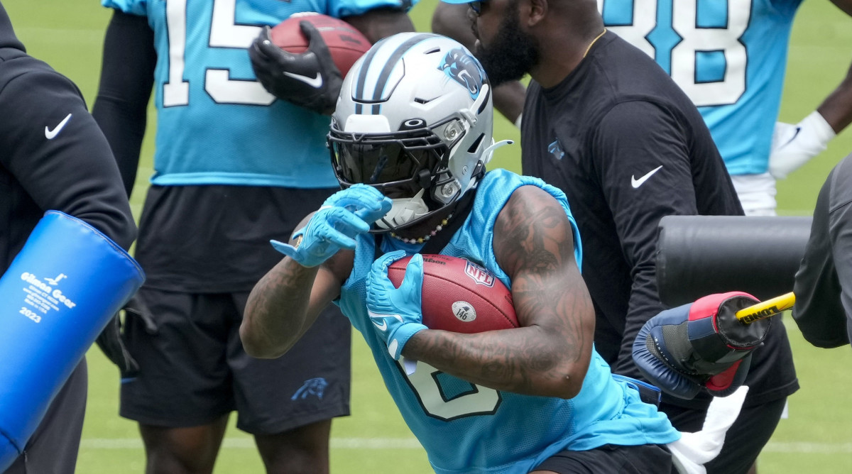 Carolina Panthers running back Miles Sanders